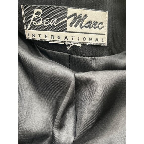 Ben Marc International Women Black Sequin Beaded Open Front Jacket Size 2XL - Picture 7 of 7